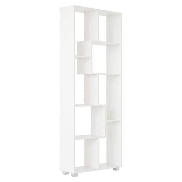 prezzo Libreria design moderno 70x178x24 cm in legno bianco opaco