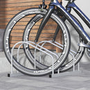 Rastrelliera Portabici per 2 Biciclette Posizione Regolabile in Acciaio 50x34x27,5 cm -6