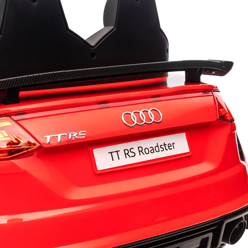 Macchina Elettrica per Bambini Licenza Audi TT con Telecomando e Fari LED Rosso  -9