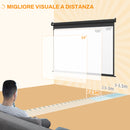 Telo Proiettore 89" Regolabile con Telecomando Formato 4:3 171x130 cm Nero-7