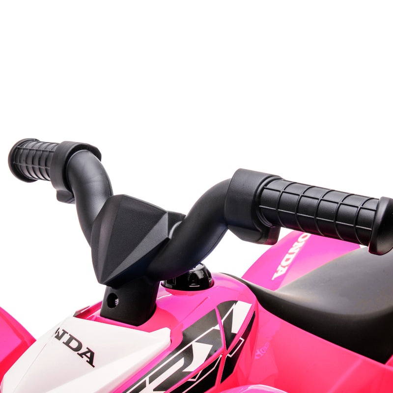 Quad Elettrico per Bambini licenza ufficiale HONDA con Luci LED Clacson e Pedali Rosa  -9