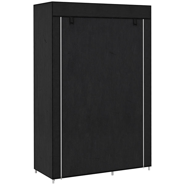 online Armadio in Tessuto Portatile 103x43x162,5 cm Appendiabiti e 6 Ripiani Nero