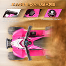 Quad Elettrico per Bambini licenza ufficiale HONDA con Luci LED Clacson e Pedali Rosa  -5