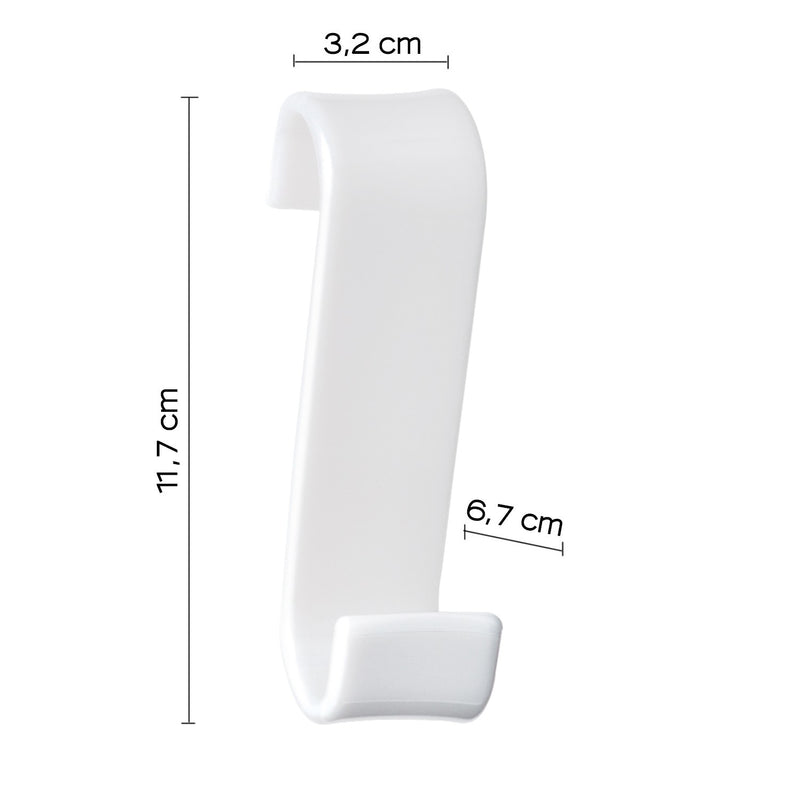 Appendino Bagno Termoarredo 11,7x3,2x6,7 cm Bianco Bonussi-2