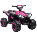 Quad Elettrico per Bambini 12V 2 Velocità Fari LED Rosa -1