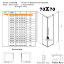 Box Doccia Angolare 2 Ante Scorrevoli in Cristallo Trasparente 8mm H200 Bonussi Nada Varie Misure-3