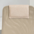 Sedia da Ufficio Ergonomica Girevole con Reclinazione Altezza Regolabile 58x61x115-125 cm Beige  -7