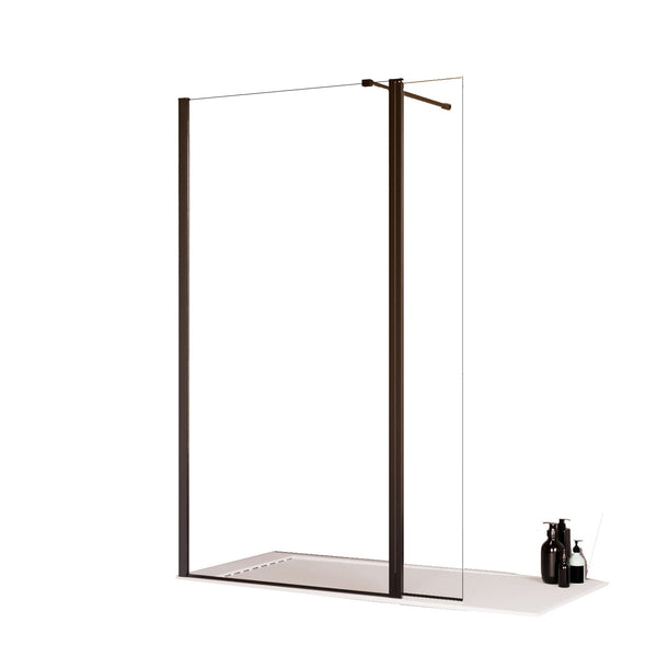 prezzo Parete Doccia Walk-In con Aletta Richiudibile in Cristallo trasparente 8mm H195 Bonussi Sveva Varie Misure