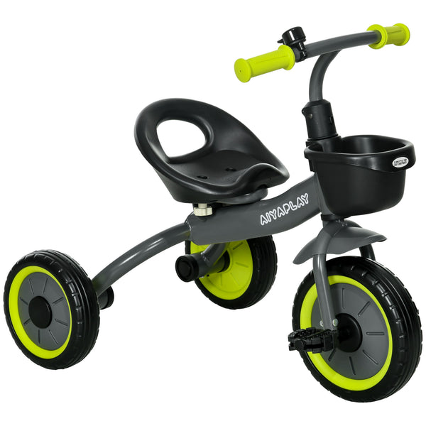 Triciclo per Bambini 70,5x50x58 cm con Seduta Regolabile e Campanello Nero online