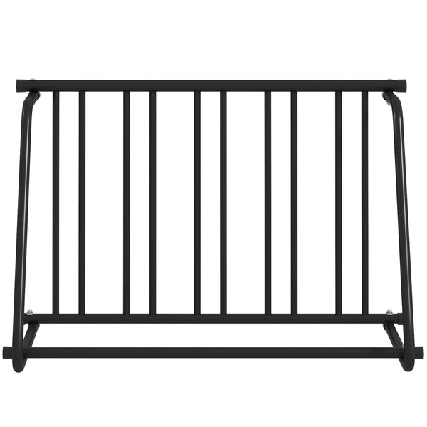 Rastrelliera Portabiciclette a 3 Posti da Esterno 114x58x75cm Nero sconto