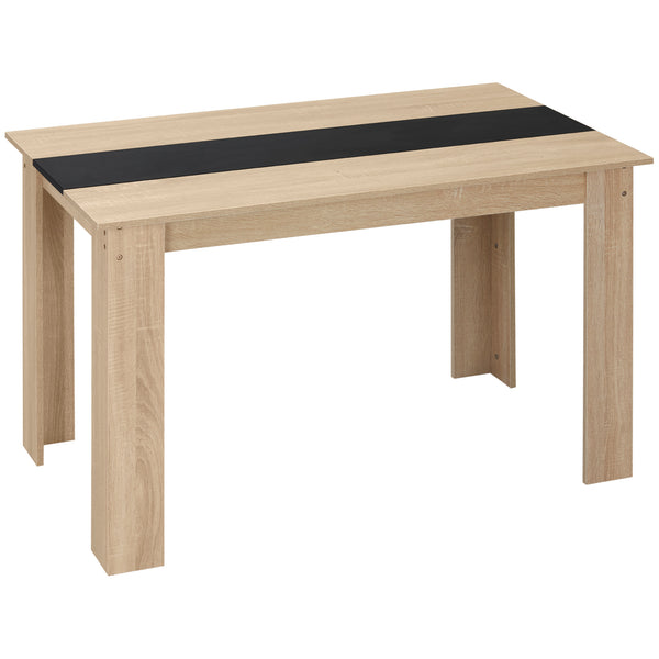 prezzo Tavolo da Pranzo Moderno per 4-6 Persone 120x69x75 cm Nero e Legno