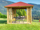 Gazebo da Giardino 3,15x3,15m in Legno Stromboli-1