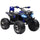 Quad Elettrico per Bambini 12V con Fari e Pedale Blu