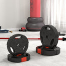 Set di 4 Dischi Pesi per Bilanciere totale 30KG - 2x5kg e 2x10kg     -7