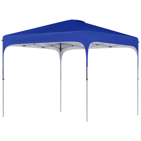 Gazebo Pieghevole 2.5x2.5 m con Altezza Regolabile Sacchetti di Sabbia e Borsa con Ruote Blu online