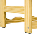 Scaffale Portabottiglie a 7 Livelli per 42 Bottiglie di Vino 63x25x102 cm Legno di Pino Naturale-9