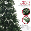 Albero di Natale Artificiale Innevato 180 cm 850 Rami Apertura a Cerniera Verde-5