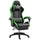 Sedia da Gaming Altezza Regolabile e Schienale Reclinabile 65x65x121-129 cm Nero e Verde