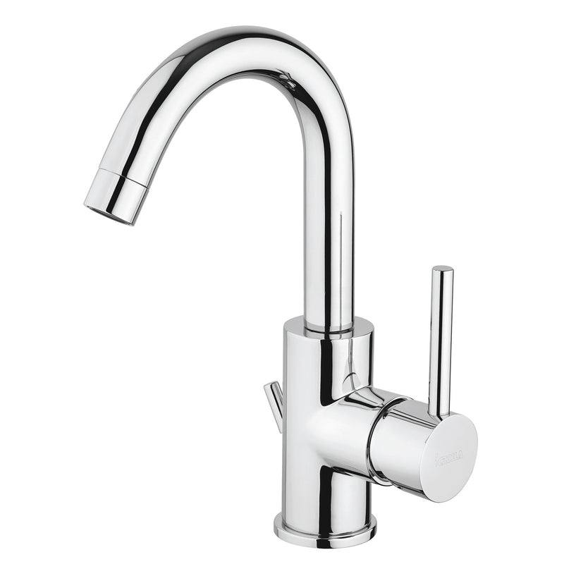 Rubinetto Miscelatore Monocomando Lavabo con Bocca Girevole in Ottone Cromato Bonussi Missisipi-1