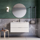 Mobile bagno sospeso 100 cm Bianco Seattle con Specchio Bonussi-1