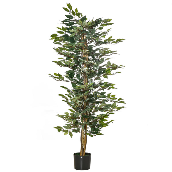 Pianta Artificiale di Ficus H150 cm con Vaso Verde sconto