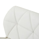 Sgabello da Bar Girevole 47x49x90-111 cm in Similpelle Bianco-8