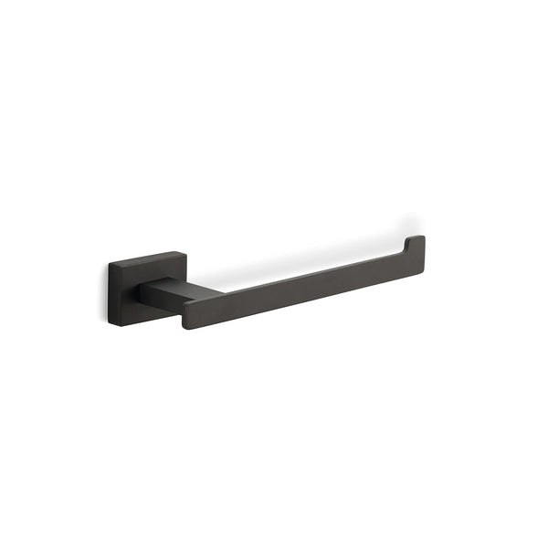 sconto Porta Rotolo da Parete Scoperto 3,5x19x6,4 cm in Acciaio Nero Bonussi