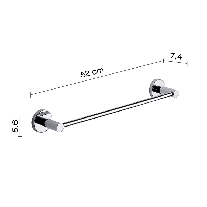 Portasciugamani da Parete 45 Cm Cromato  Bonussi-2