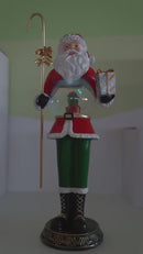 Babbo Natale Carillon H45 cm in Resina con Musica e Luci