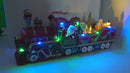 Treno di Babbo Natale 16x11x37 cm in Resina con Musica e Luci