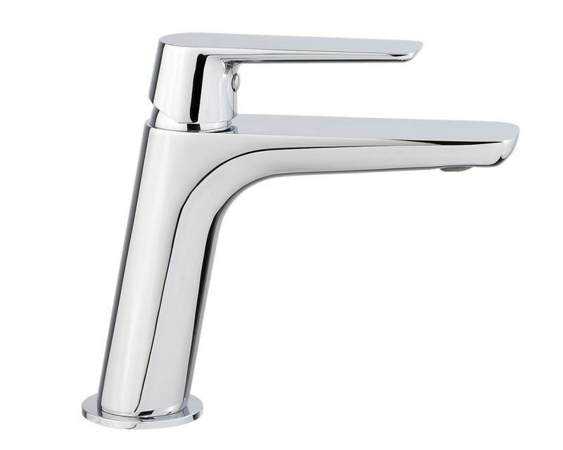 Rubinetto Miscelatore Monocomando Lavabo in Ottone Cromato Bonussi-1