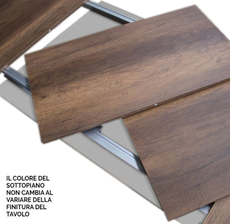 Tavolo Allungabile 120/224x90x77 cm Naxy Quercia Natura  -4