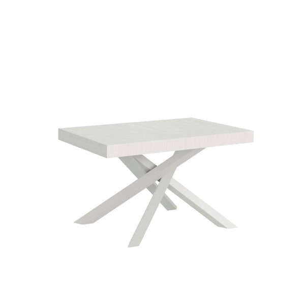 Tavolo Allungabile 130-234x90x77 cm Volantis Premium Bianco Frassino Telaio Bianco acquista