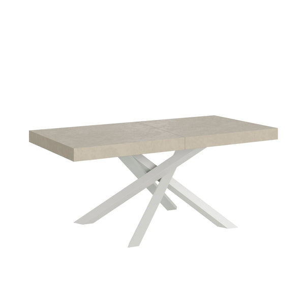 Tavolo Allungabile 200-460x90x77 cm Volantis Cashmere Telaio Bianco prezzo