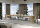 Tavolo Allungabile 140/400x90x77 cm Roxell Quercia Natura  -4