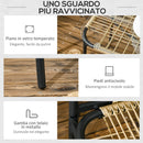 Set Salotto da Giardino con Divanetto e 2 Poltrone con Cuscini e Tavolino in Rattan PE Giallo-6