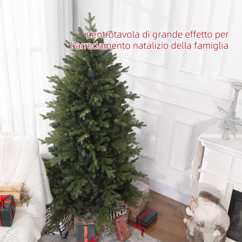 Albero di Natale Artificiale 180 cm 1821 Rami Base in Metallo Verde -4