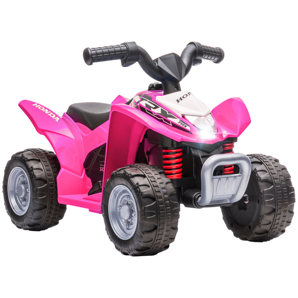 Quad Elettrico per Bambini licenza ufficiale HONDA con Luci LED Clacson e Pedale Rosa acquista