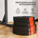 Set di 4 Dischi Pesi per Bilanciere totale 30KG - 2x5kg e 2x10kg     -6