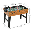 Tavolo Multi Gioco 4 in 1 Calcio Balilla Biliardo Ping Pong e Hockey da Tavolo 107x61x84,5 cm   -3