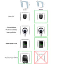 Copertura per Stazioni di Carica Auto Elettriche 40x40x25 cm in Alluminio Wallbox Cover S Bianco-5