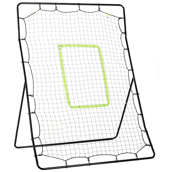 online Rete per Allenamento per Calcio e Baseball Pieghevole 123x90x174 cm con Zona di Precisione Nero