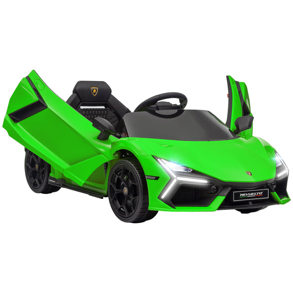 Macchina Elettrica per Bambini Licenza Lamborghini Revuelto 12V Guida Manuale e Telecomando Verde prezzo