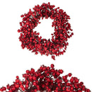 Adventskranz Rote Beeren 50 cm Rot