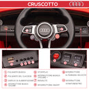 Macchina Elettrica per Bambini Licenza Audi TT con Telecomando e Fari LED Rosso  -7