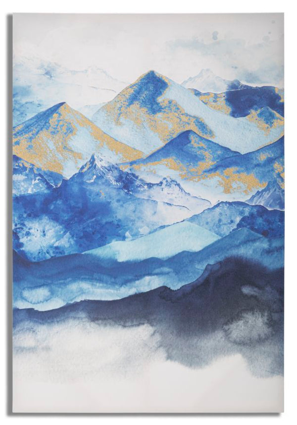 online Stampa Dipinta Mountain 80x3x120 cm in Legno e Tessuto