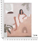 Dipinto su Tela Lady 80x3,7x100 cm in Legno e Tessuto-6