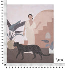 Dipinto su Tela Lady Animals 80x3,7x100 cm in Legno e Tessuto-5