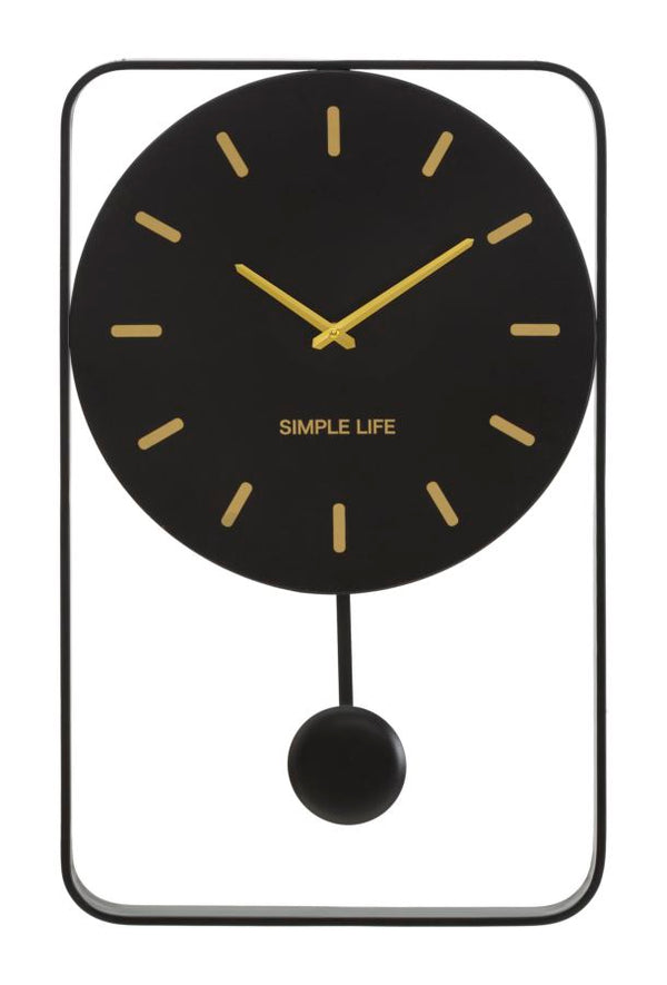 sconto Orologio da Muro Simple Life 40,5x5x65,5 cm in Ferro