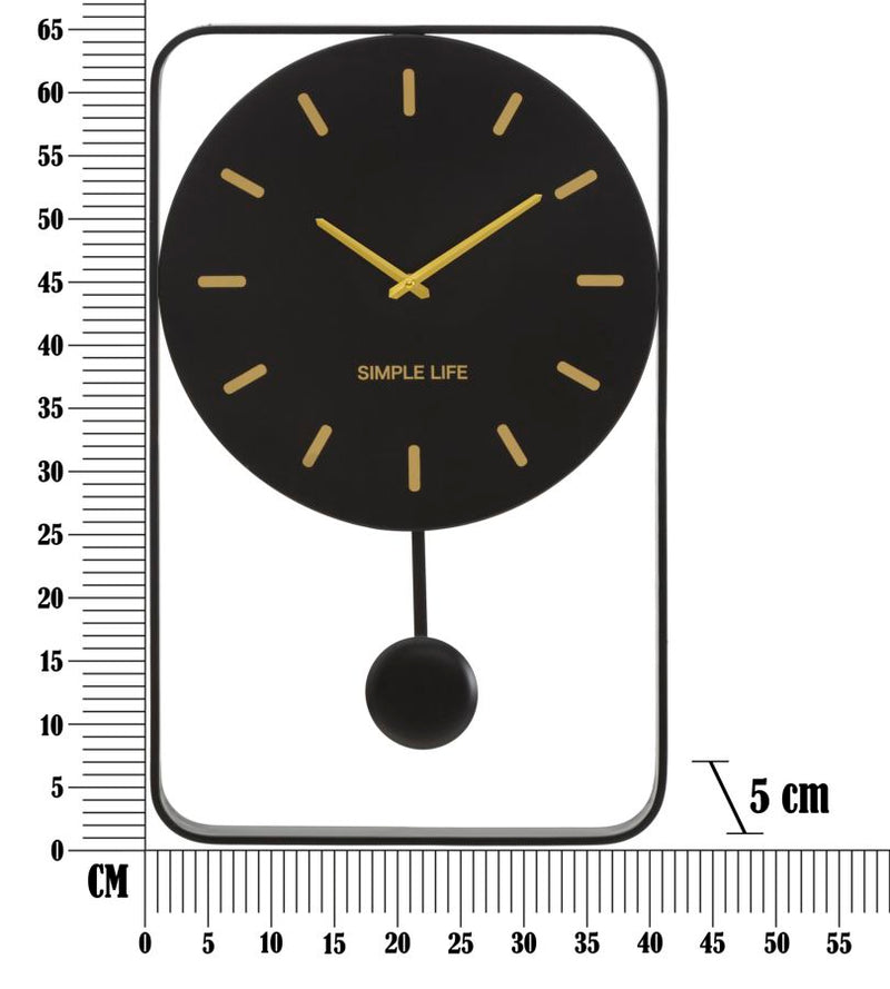 Orologio da Muro Simple Life 40,5x5x65,5 cm in Ferro -6